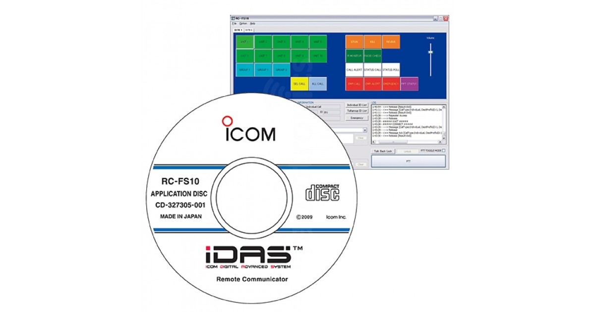 Icom RC-FS10 IDAS Dispatch Communicator Software - Radiotronics USA