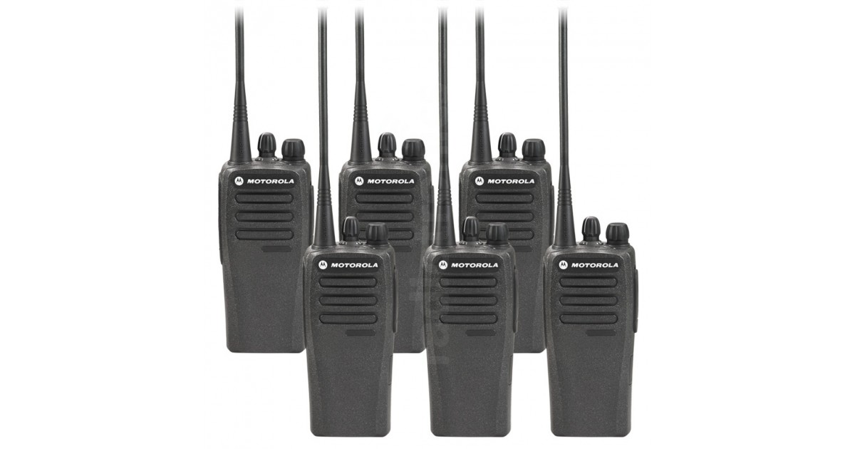 Motorola CP200d Preconfigured Six Pack & Build Your Own Bundle Package