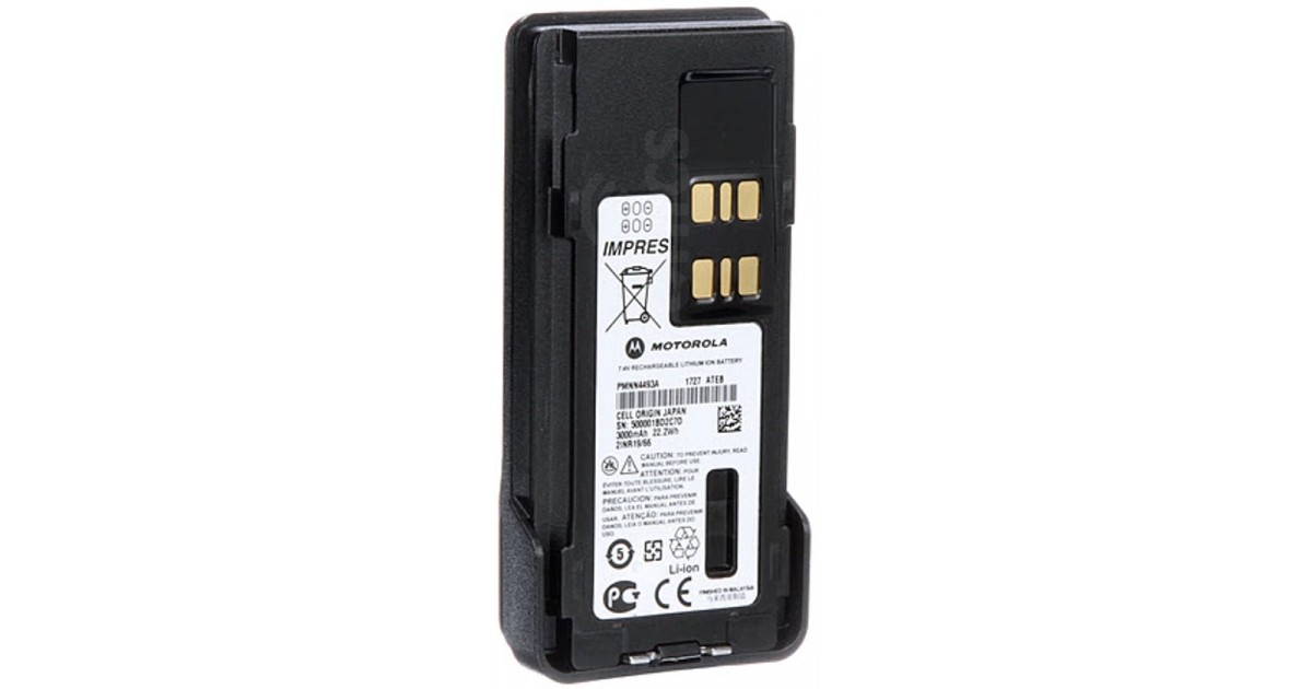 Genuine Motorola PMNN4493A XPR6100 IMPRES Li-ion Replacement