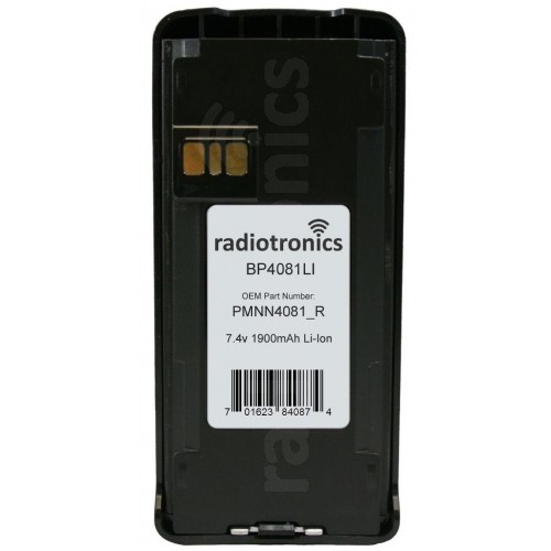 Radiotronics BP4081LI Motorola CP185 Replacement 1900mAh Lithium Battery