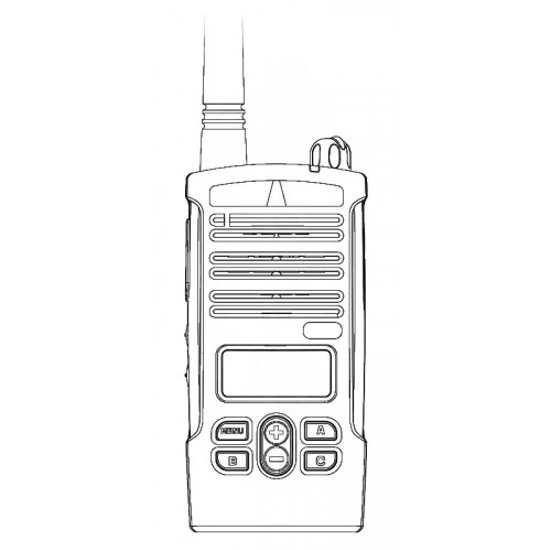 Motorola CP110MD Display MURS License Exempt VHF Two Way Radio