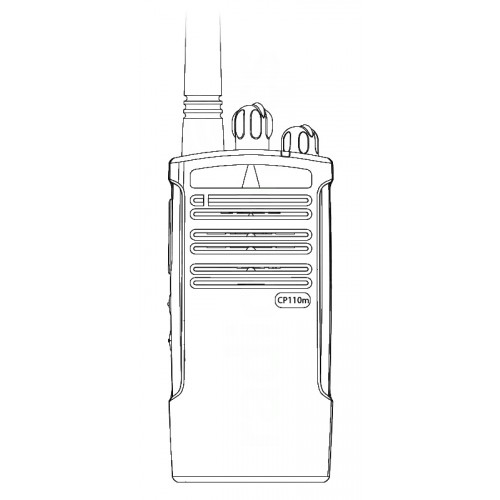 Motorola CP110m Non Display MURS License Exempt VHF Two Way Radio