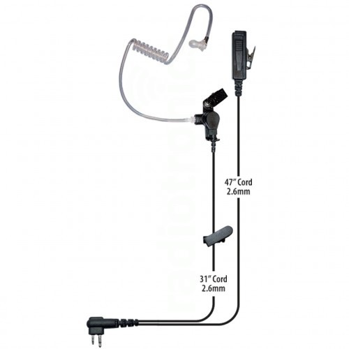 Titan TR4X FBI-Style Earpiece (With Combi Mix & PTT)