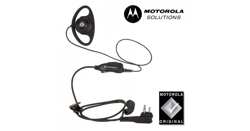 Genuine Motorola HKLN4599 D-Shape Earpiece w/ In-line PTT