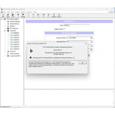 Motorola CP110 CP110D Programming Software
