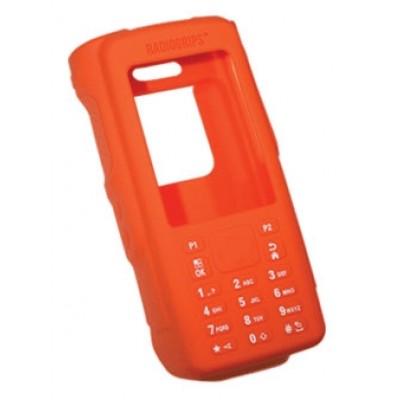 RadioGrips® Silicone Rubber Orange Carry Case For Motorola XPR7550 & XPR7550E